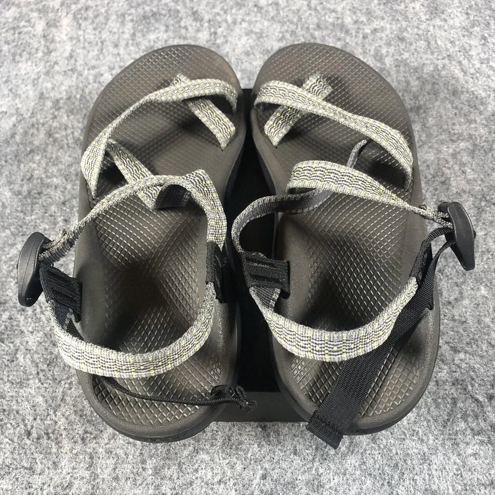 Chaco ZX2‎ Toe Loop Sandals Mens 13 Gray Adjustable Hiking Outdoor Comfort